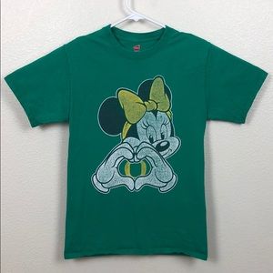 EUC Distressed Minnie Mouse Oregon Ducks Shirt